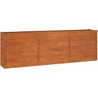 vidaXL Plantenbak verhoogd 240x40x77 cm cortenstaal roestig