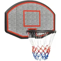 vidaXL Basketbalbord 71x45x2 cm polyetheen zwart
