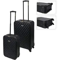 ProWorld Kofferset | | 2-delig (Hand- en ruimbagage, Zwart)