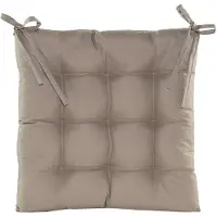 Coen Bakker Stoelkussen gewatteerd - taupe - 38 x 38 cm - binnen/buiten