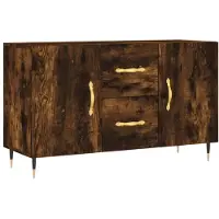 vidaXL Dressoir 100x36x60 cm bewerkt hout gerookt eikenkleurig