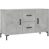 vidaXL Dressoir 100x36x60 cm bewerkt hout betongrijs