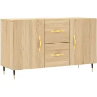 vidaXL Dressoir 100x36x60 cm bewerkt hout sonoma eikenkleurig