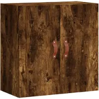 vidaXL Wandkast 60x31x60 cm bewerkt hout gerookt eikenkleurig