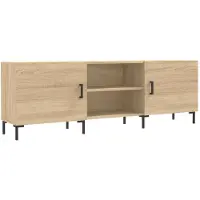 vidaXL Tv-meubel 150x30x50 cm bewerkt hout sonoma eikenkleurig
