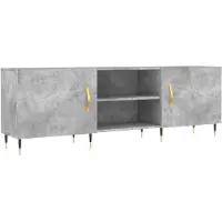 vidaXL Tv-meubel 150x30x50 cm bewerkt hout betongrijs