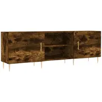 vidaXL Tv-meubel 150x30x50 cm bewerkt hout gerookt eikenkleurig