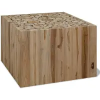 vidaXL Salontafel 50x50x35 cm echt teakhout