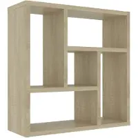 vidaXL Wandschap 45x16x45 cm bewerkt hout sonoma eikenkleurig