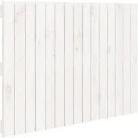 vidaXL Wandhoofdbord 95,5x3x60 cm massief grenenhout wit