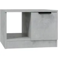 vidaXL Salontafel 50x50x36 cm bewerkt hout betongrijs