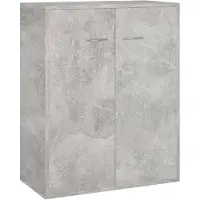 vidaXL Dressoir 60x30x75 cm bewerkt hout betongrijs