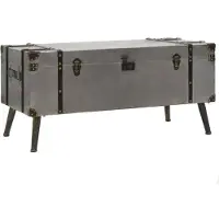 vidaXL Salontafel 102x51x47,5 cm MDF en aluminium