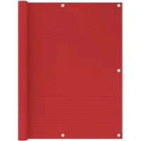 vidaXL Balkonscherm 120x400 cm HDPE rood