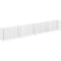 vidaXL Gabion plantenbak verhoogd 360x30x60 cm gegalvaniseerd staal