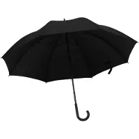 vidaXL Paraplu 130 cm zwart