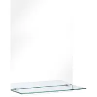 vidaXL Wandspiegel met schap 30x50 cm gehard glas