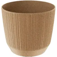 Prosperplast plantenpot/bloempot - kunststof - beige - D19,5 x H17 cm - Plantenpotten