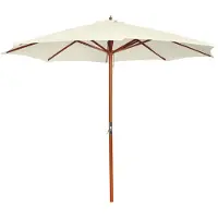 vidaXL Parasol 300x258 cm zandwit
