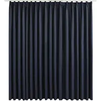 vidaXL Gordijn verduisterend met haken 290x245 cm antraciet