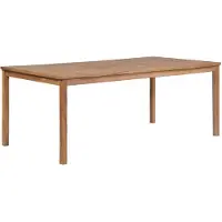 vidaXL Tuintafel 200x100x77 cm massief teakhout