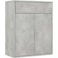 vidaXL Dressoir 60x30x75 cm bewerkt hout betongrijs