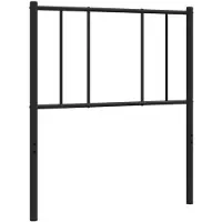 vidaXL Vervangend hoofdbord 90 cm metaal zwart