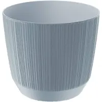 Prosperplast plantenpot/bloempot - kunststof - steengrijs - D19,5 x H17 cm - Plantenpotten