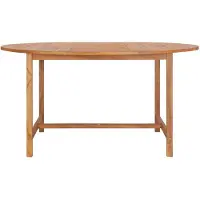 vidaXL Tuintafel 150x76 cm massief teakhout