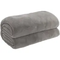 vidaXL Verzwaringsdeken met hoes 150x200 cm 11 kg stof grijs