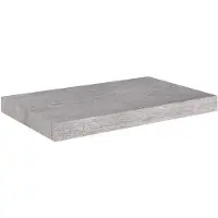 vidaXL Wandschap zwevend 50x23,5x3,8 cm MDF betongrijs