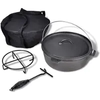 DKD Home Decor Hollandsche oven van 5,6 liter met accessoires