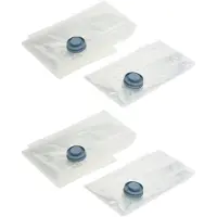 Bathroom Solutions 10x Stuks Compressie/vacuum opbergzakken - transparant - 2 verschillende maten - Opberghoezen