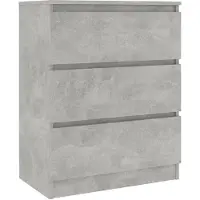 vidaXL Dressoir 60x35x76 cm bewerkt hout betongrijs