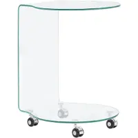 vidaXL Salontafel 45x40x58 cm gehard glas