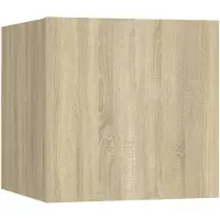 vidaXL Tv-wandmeubel 30,5x30x30 cm sonoma eikenkleurig