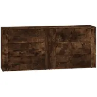 vidaXL Dressoirs 2 st bewerkt hout gerookt eikenkleurig