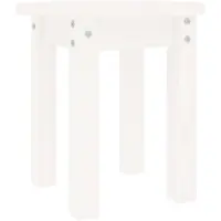 vidaXL Salontafel Ø 35x35 cm massief grenenhout wit