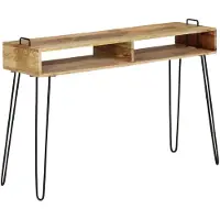 vidaXL Wandtafel 115x35x76 cm massief mangohout