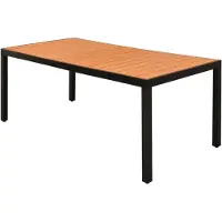 vidaXL Tuintafel 185x90x74 cm HKC aluminium bruin online kopen