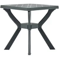 vidaXL Bistrotafel 70x70x72 cm kunststof groen