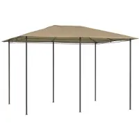 vidaXL Paviljoen, 3x4x2,6 meter, taupekleurig, 160 g/m²