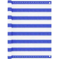 vidaXL Balkonscherm 90x400 cm HDPE blauw en wit