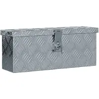 vidaXL Doos 48,5x14x20 cm aluminium zilverkleurig online kopen