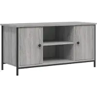 vidaXL Tv-meubel 100x40x50 cm bewerkt hout grijs sonoma eikenkleurig