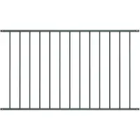 vidaXL Schuttingpaneel Woerden gepoedercoat staal 163x75 cm antracietkleurig