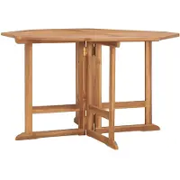 vidaXL Tuintafel inklapbaar 110x110x75 cm massief teakhout