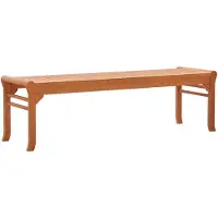 vidaXL Tuinbank 3-zits 150 cm massief eucalyptushout