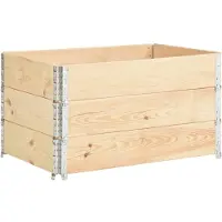 vidaXL 3 st Plantenbakken verhoogd 50x100 cm massief grenenhout