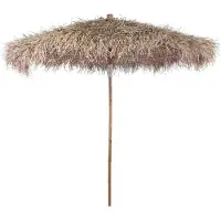 vidaXL Parasol van bamboe met dak van bananenbladeren 210 cm